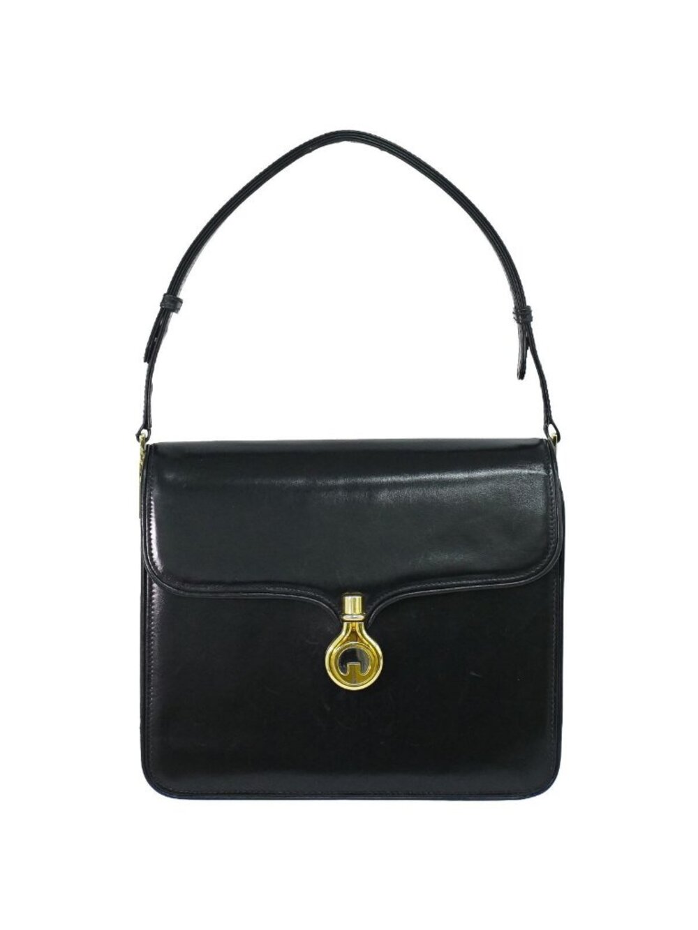 Gucci Leather Shoulder Bag Black